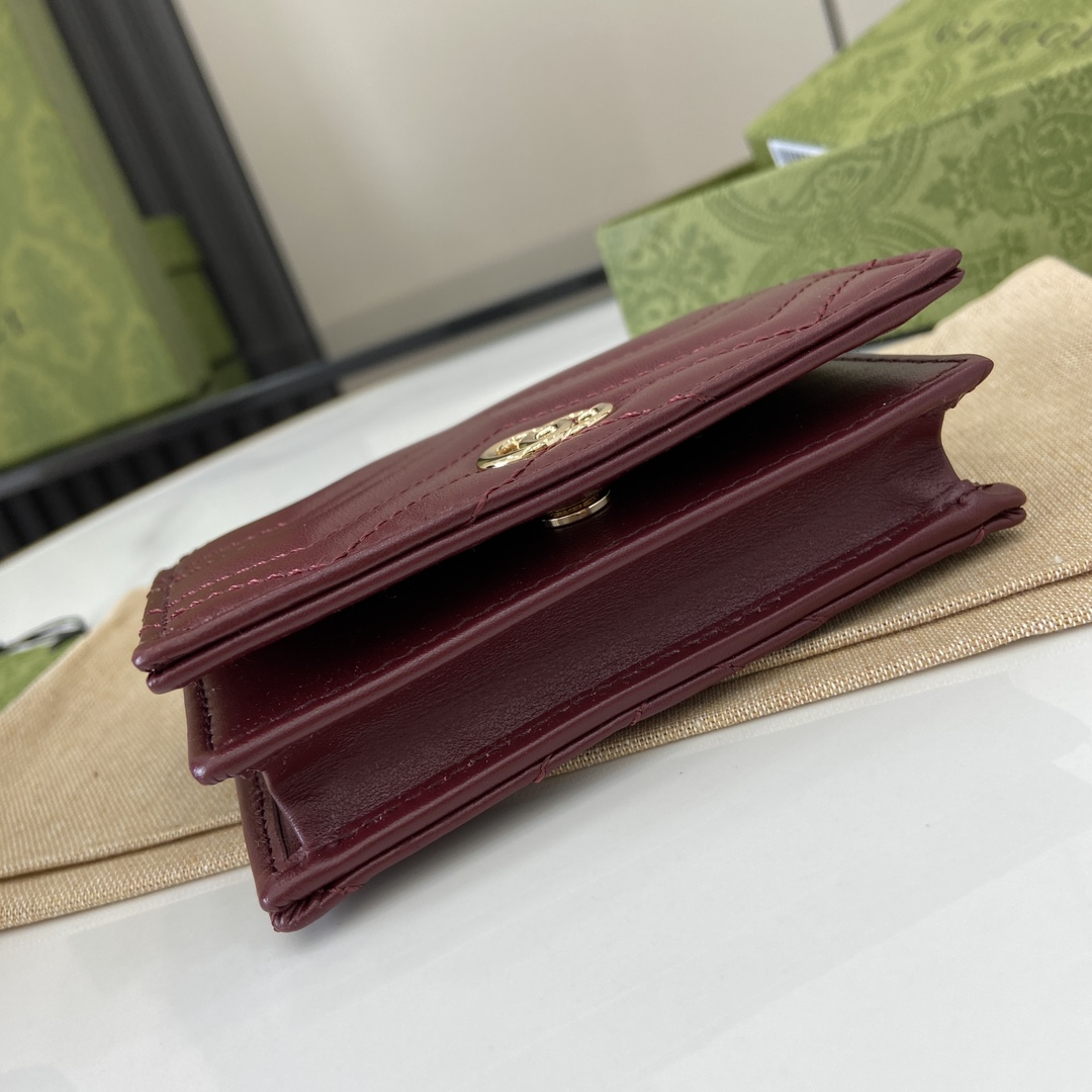 Gucci GG Marmont Card Case Wallet - DopestKickz