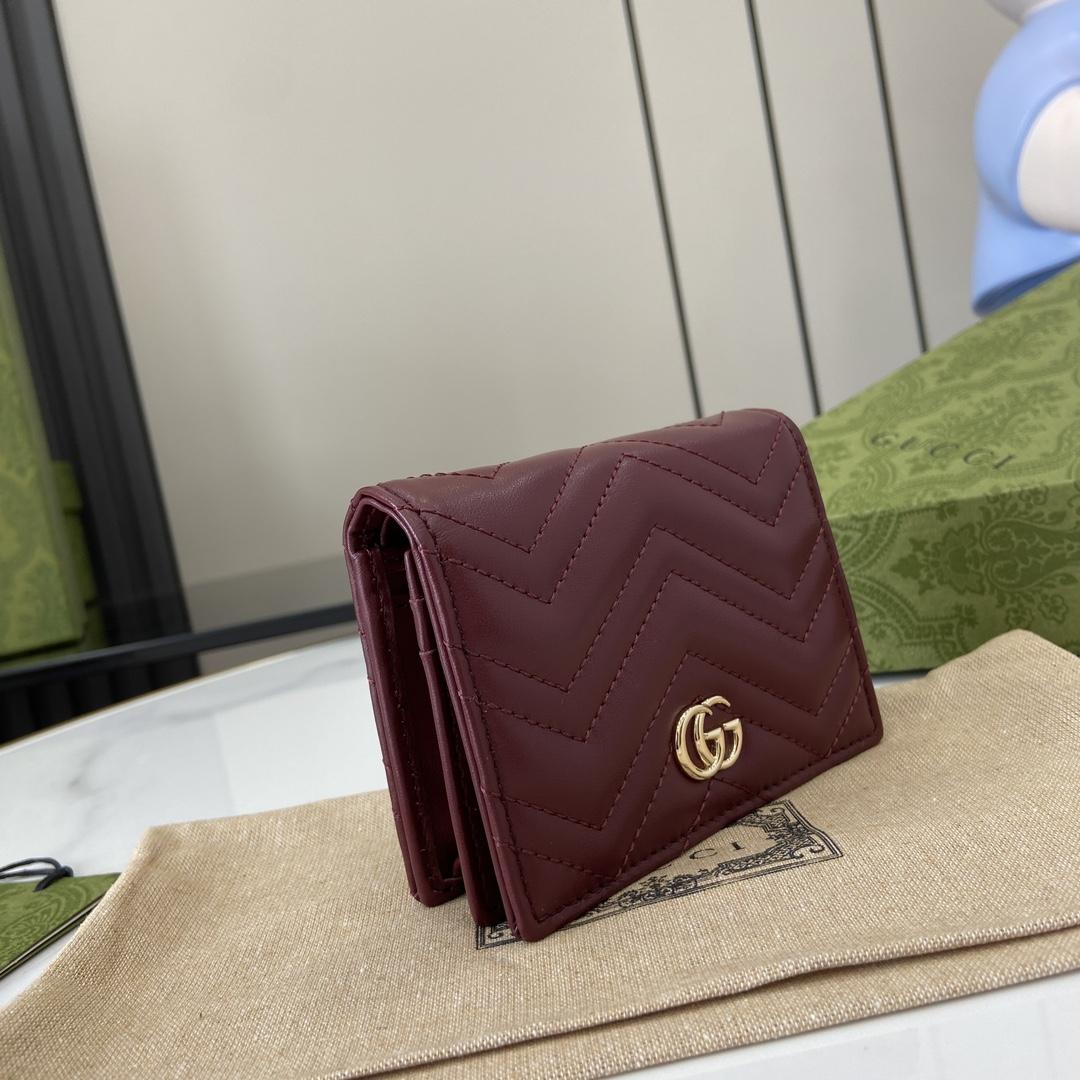 Gucci GG Marmont Card Case Wallet - DopestKickz