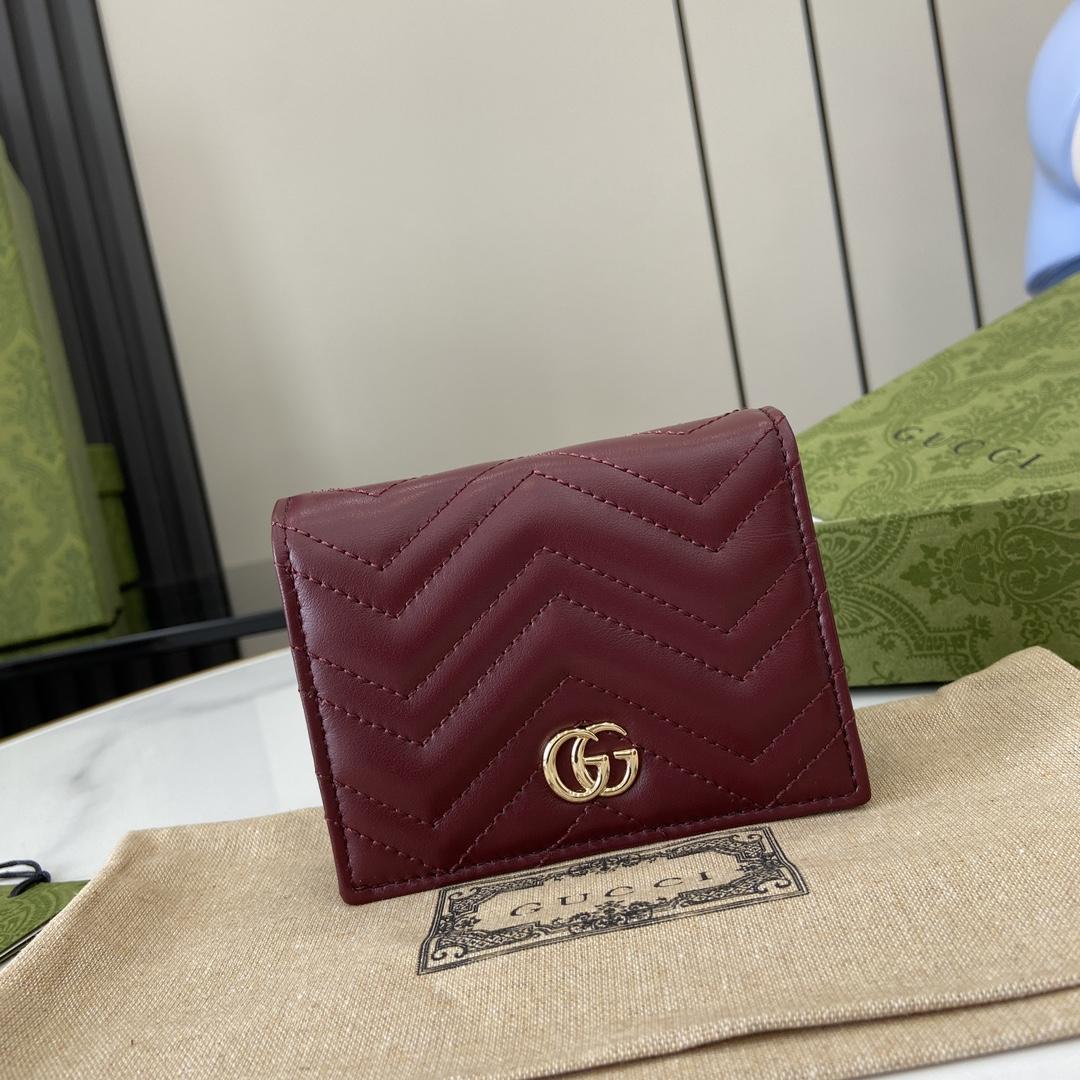 Gucci GG Marmont Card Case Wallet - DopestKickz