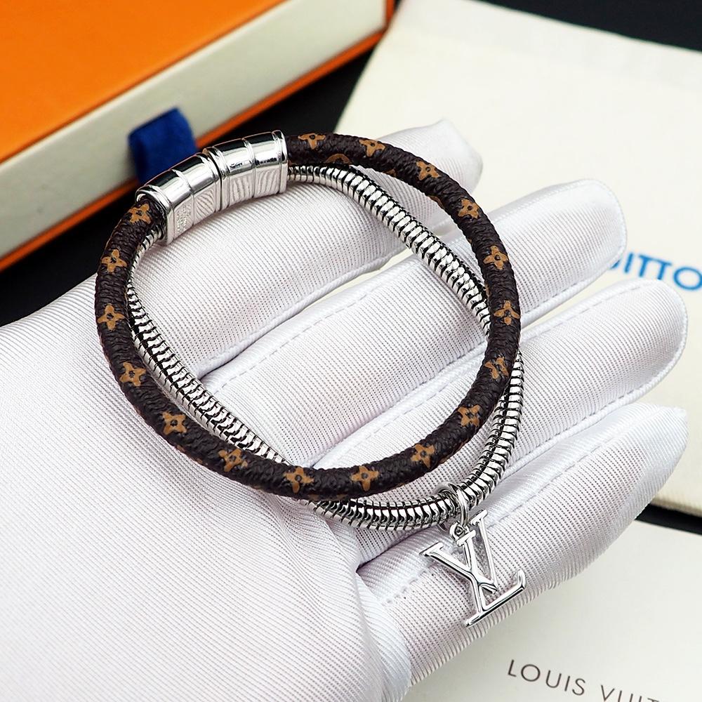Louis Vuitton Monogram Swirl Bracelet   M8579E - DopestKickz