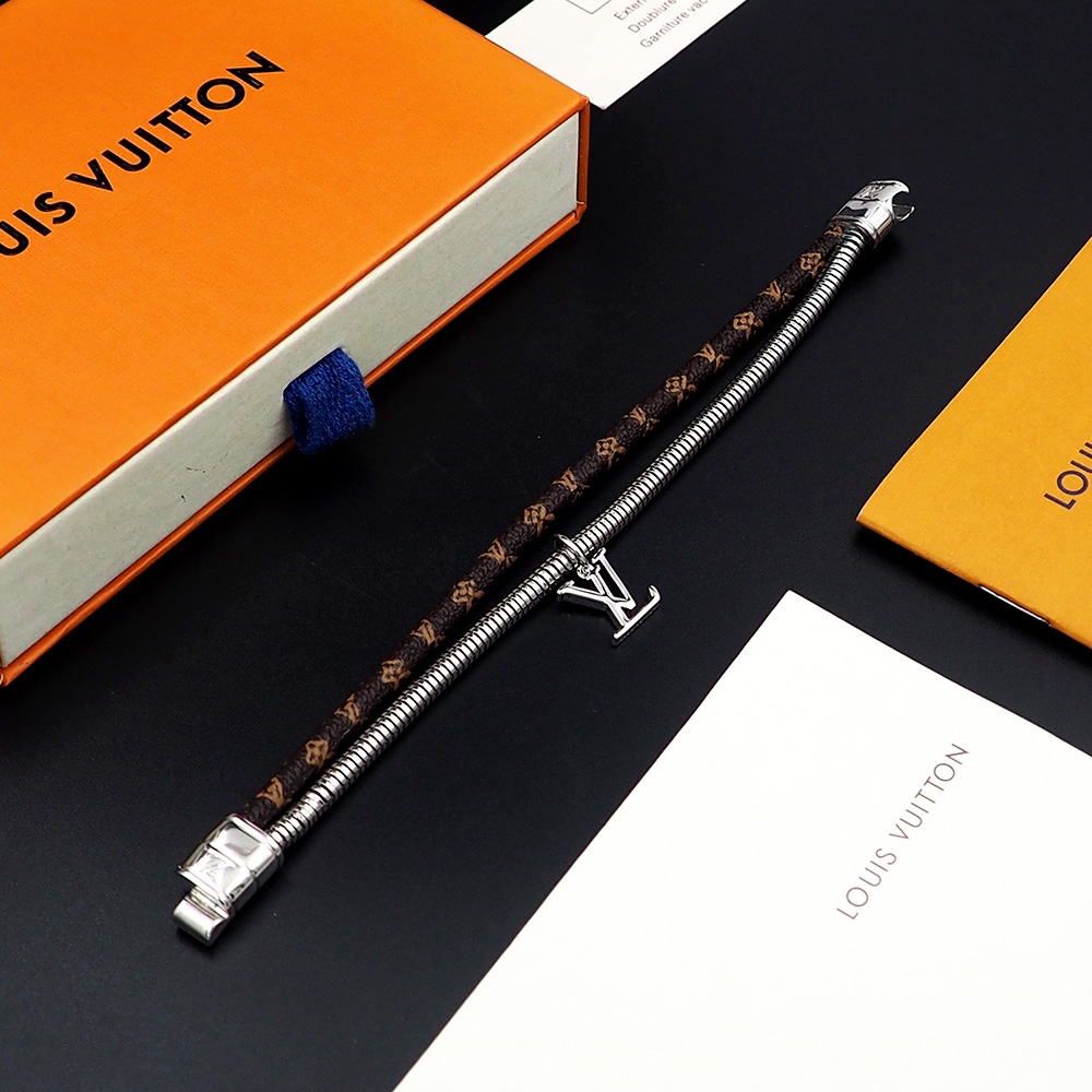 Louis Vuitton Monogram Swirl Bracelet   M8579E - DopestKickz