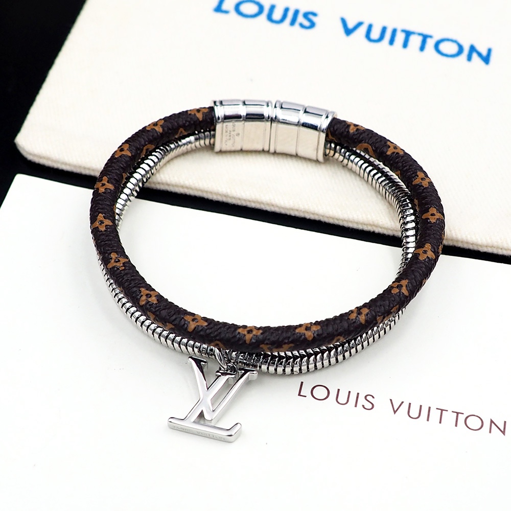 Louis Vuitton Monogram Swirl Bracelet   M8579E - DopestKickz
