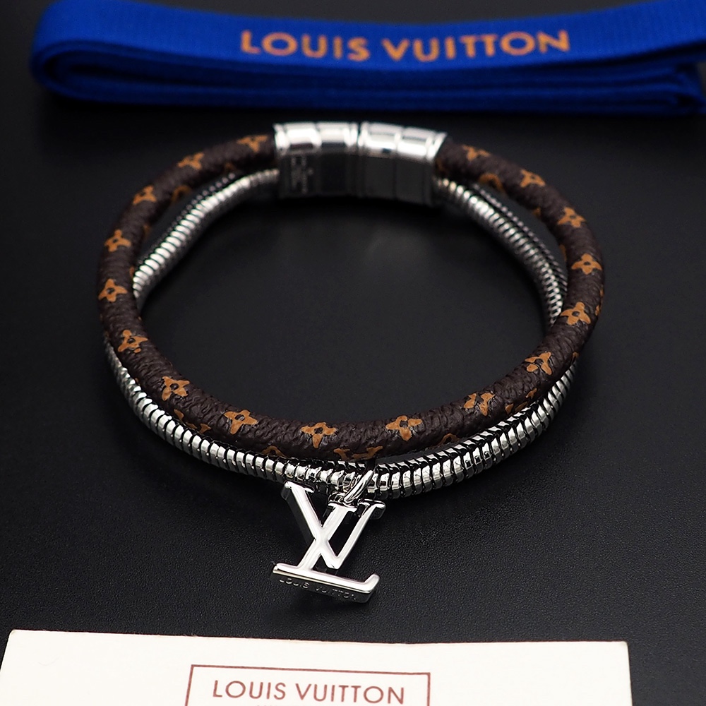 Louis Vuitton Monogram Swirl Bracelet   M8579E - DopestKickz