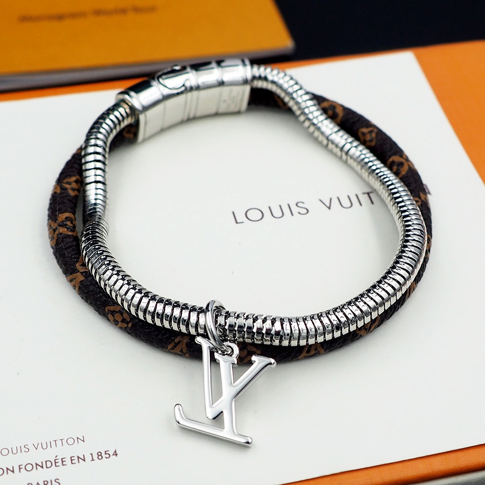 Louis Vuitton Monogram Swirl Bracelet   M8579E - DopestKickz