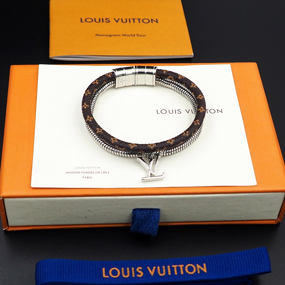 Louis Vuitton Monogram Swirl Bracelet   M8579E - DopestKickz