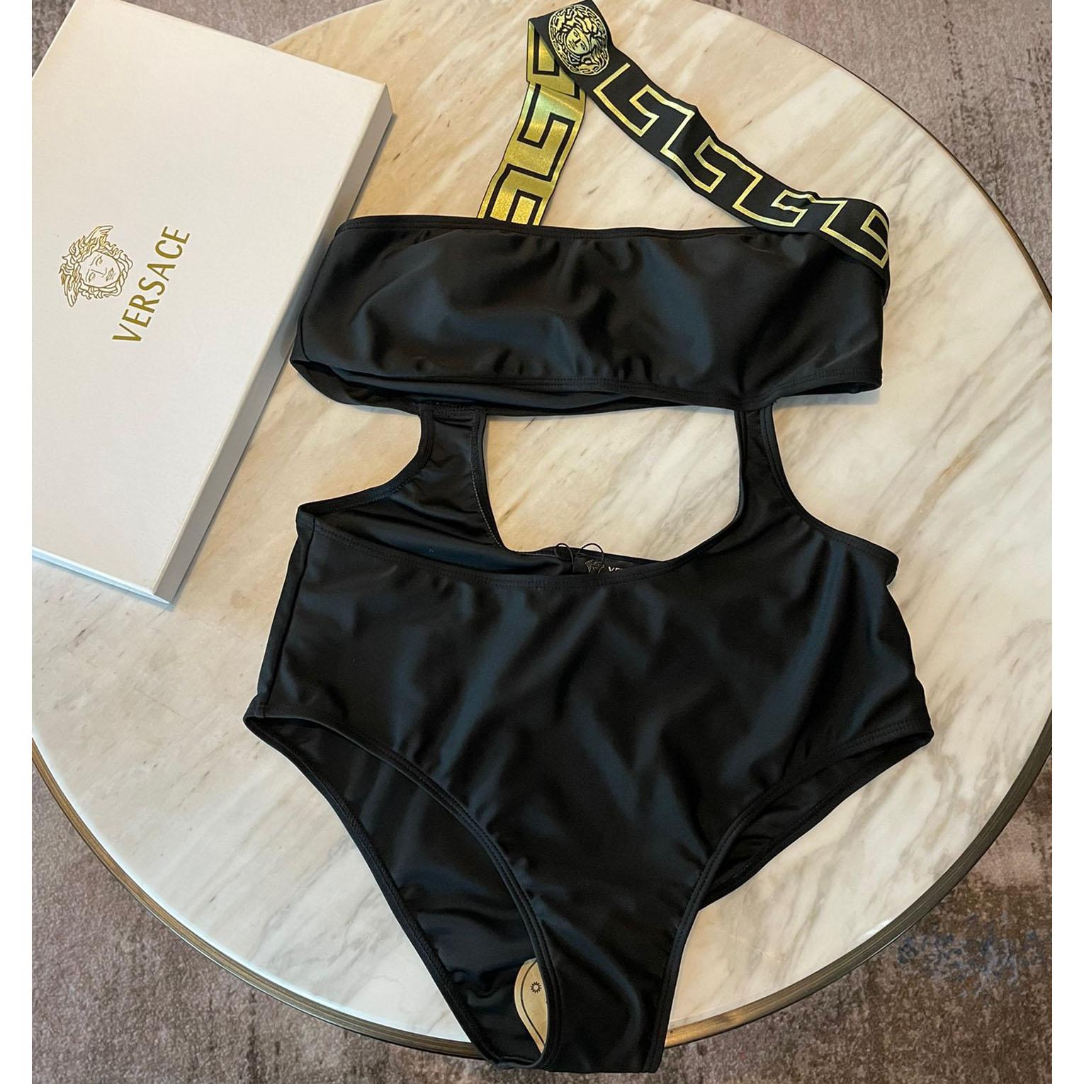 Versace Greca Cut Out Detailed Swimsuit - DopestKickz