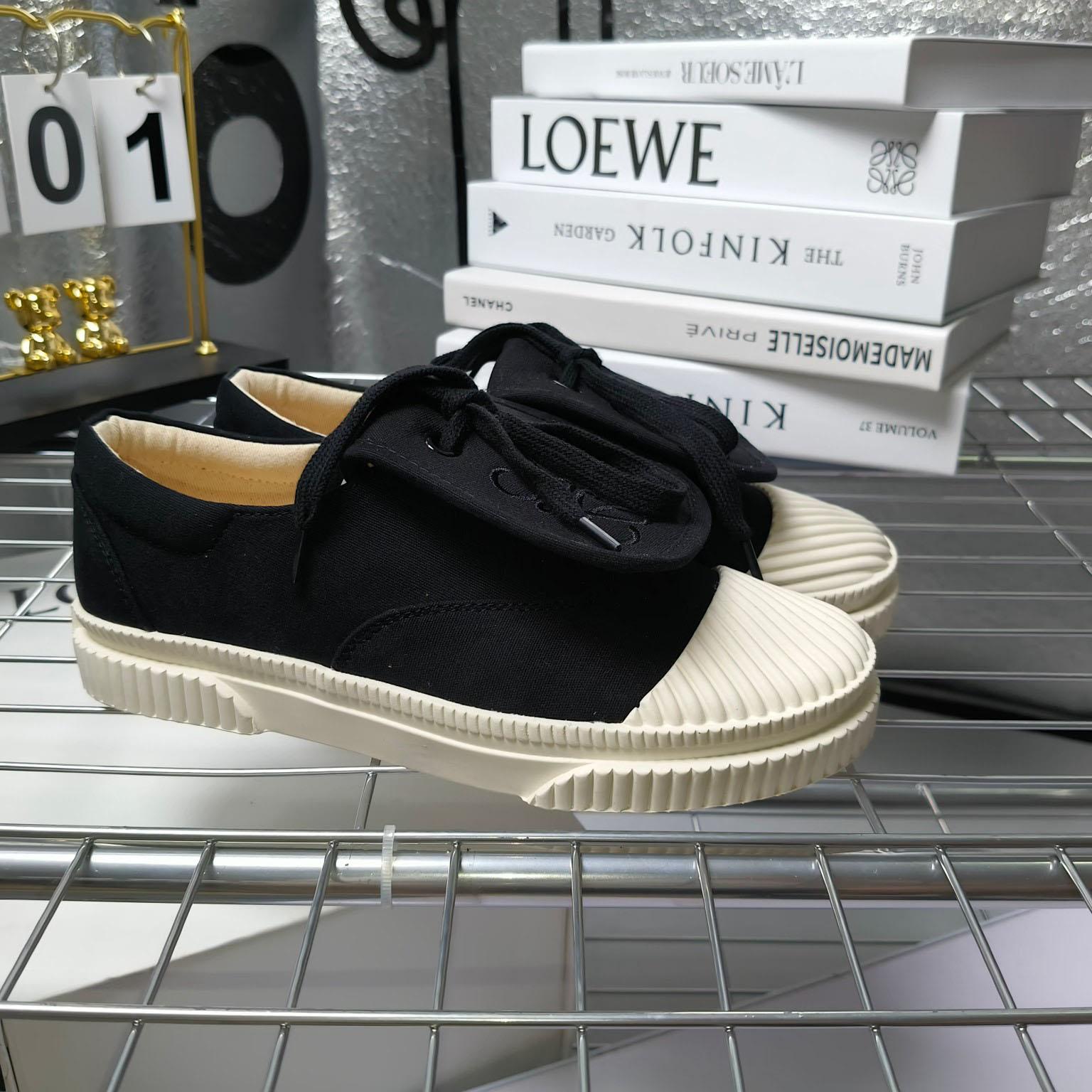 Loewe Anagram Embroidered Flap Low-Top Sneakers - DopestKickz