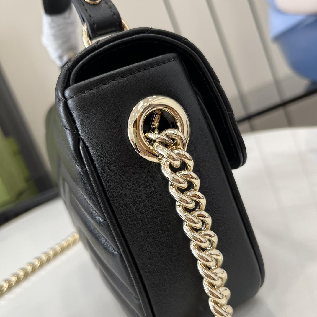 Gucci GG Marmont Mini Top Handle Bag - DopestKickz