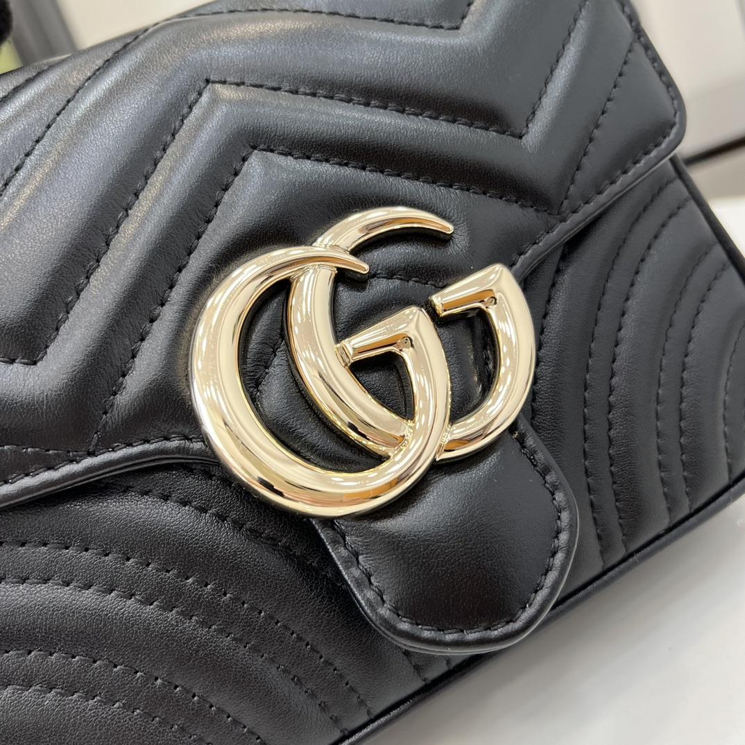 Gucci GG Marmont Mini Top Handle Bag - DopestKickz