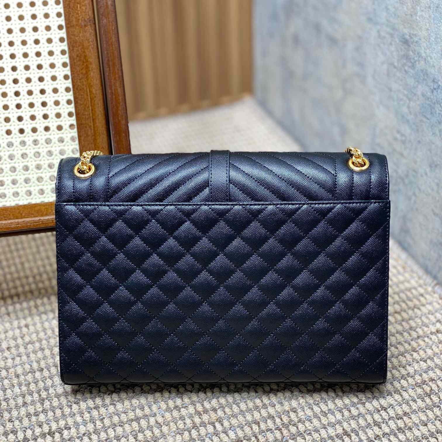 Saint Laurent Leather Shoulder Bag (31x21x7cm) - DopestKickz