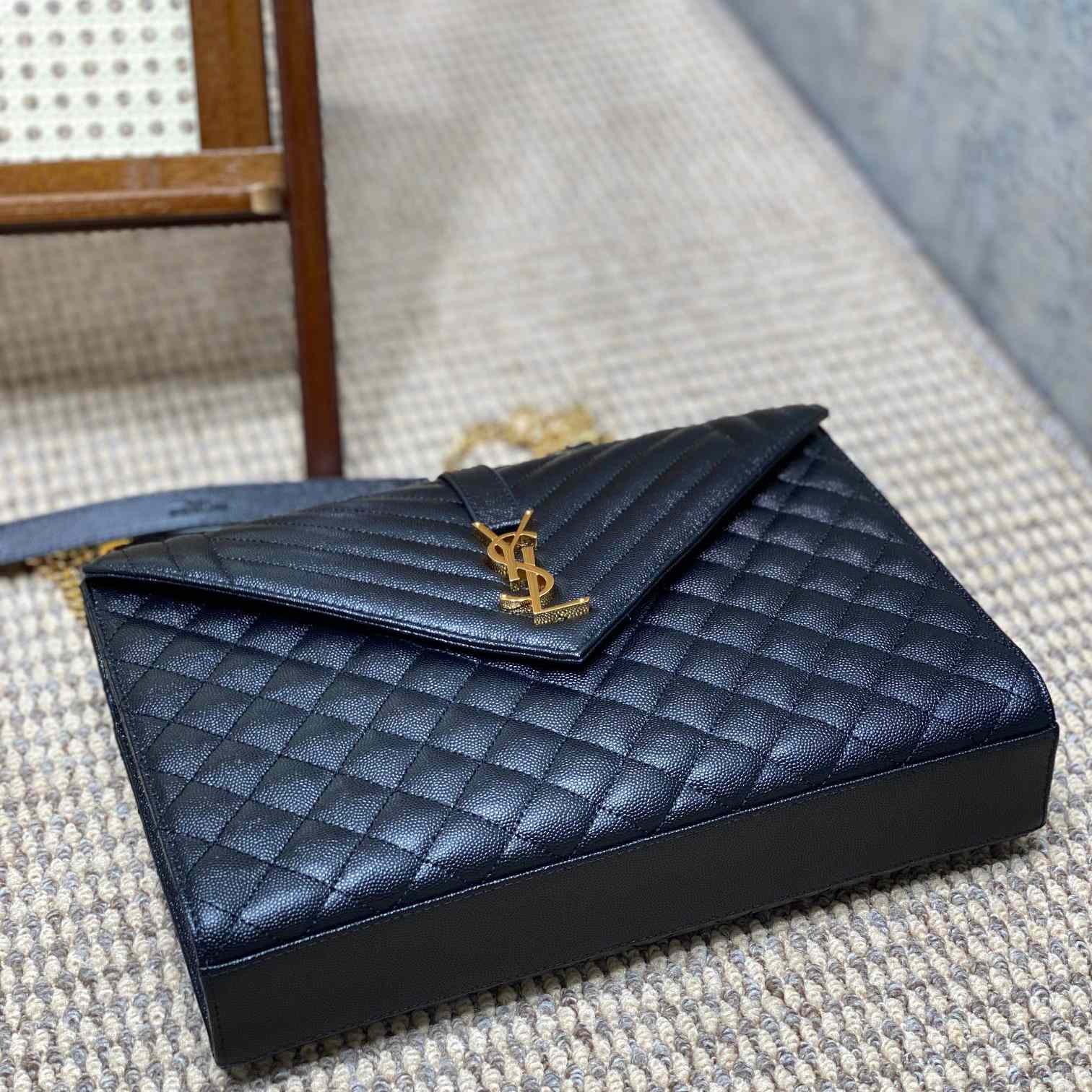 Saint Laurent Leather Shoulder Bag (31x21x7cm) - DopestKickz