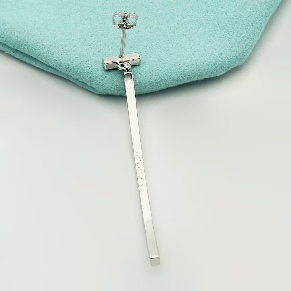 Tiffany & Co. Diamond Bar Earrings - DopestKickz