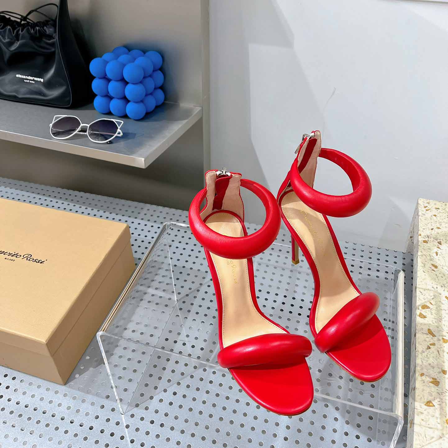 Gianvito Rossi Leather Bijoux Sandals - DopestKickz