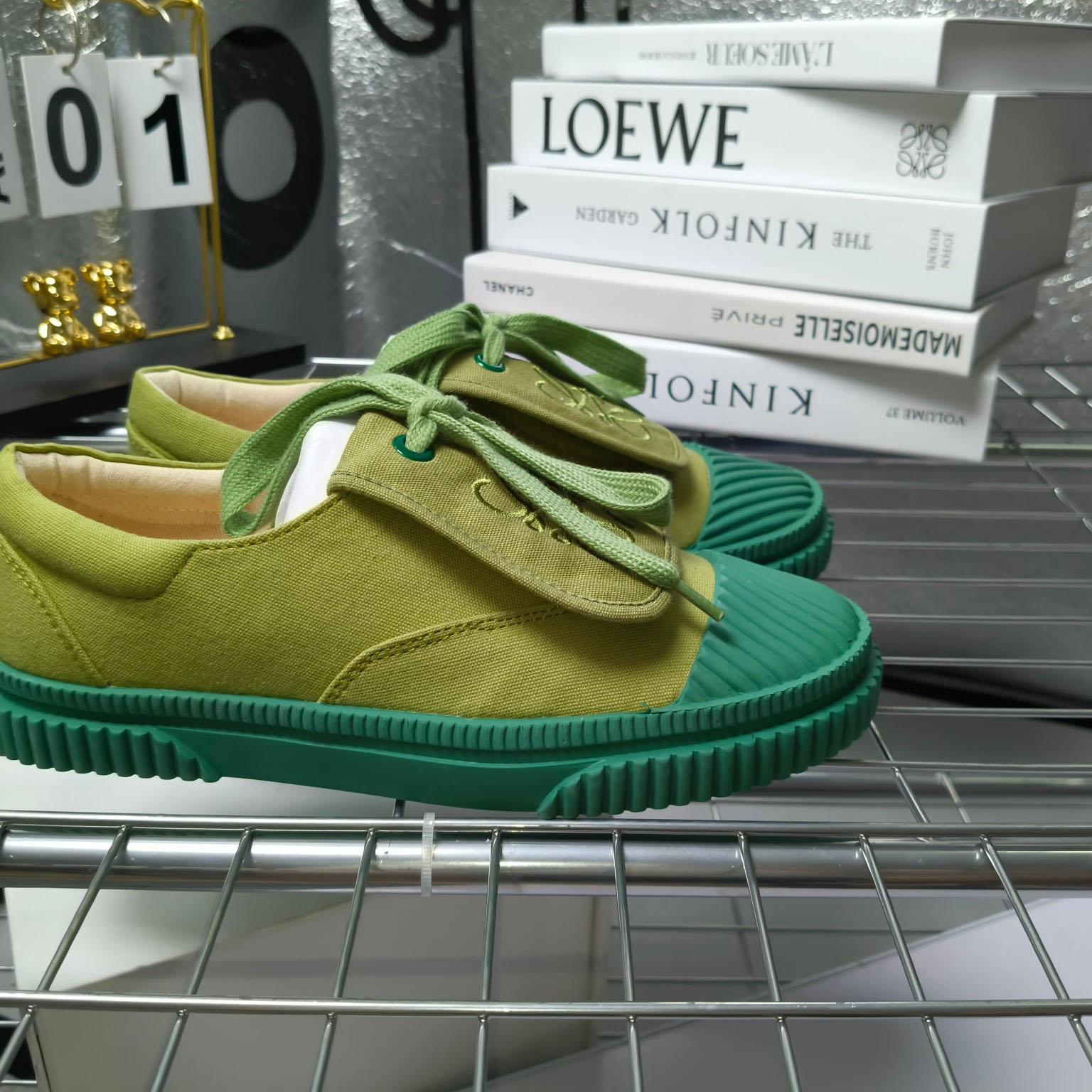 Loewe x Paula’s Ibiza Denim Flap Sneakers - DopestKickz