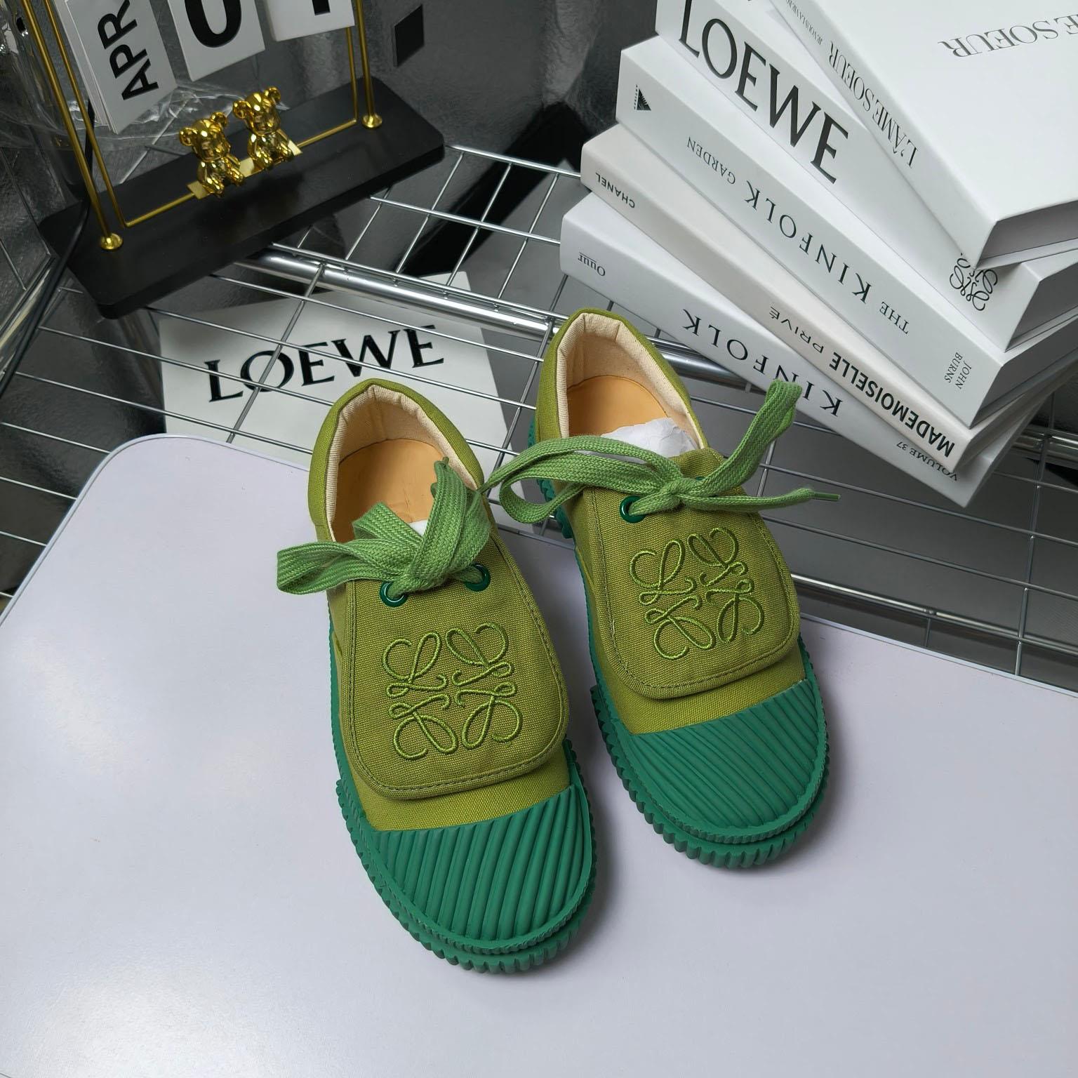 Loewe x Paula’s Ibiza Denim Flap Sneakers - DopestKickz