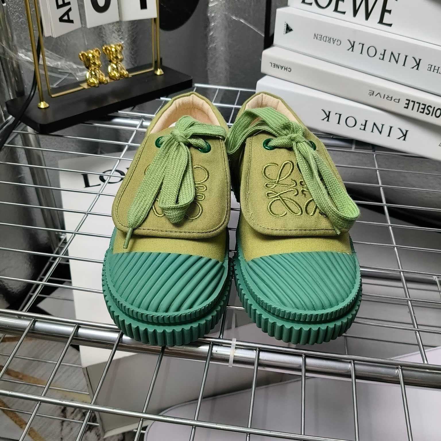 Loewe x Paula’s Ibiza Denim Flap Sneakers - DopestKickz