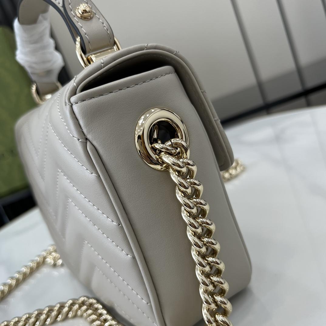 Gucci GG Marmont Mini Top Handle Bag - DopestKickz