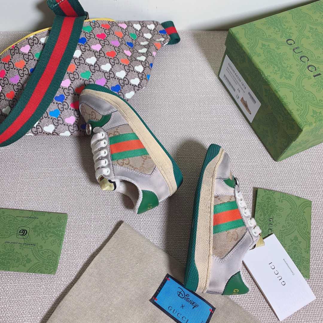 Gucci  Kids Screener Trainer With Web - DopestKickz