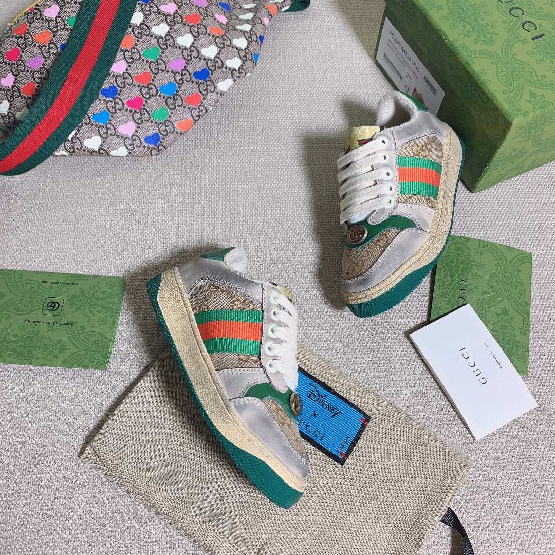 Gucci  Kids Screener Trainer With Web - DopestKickz