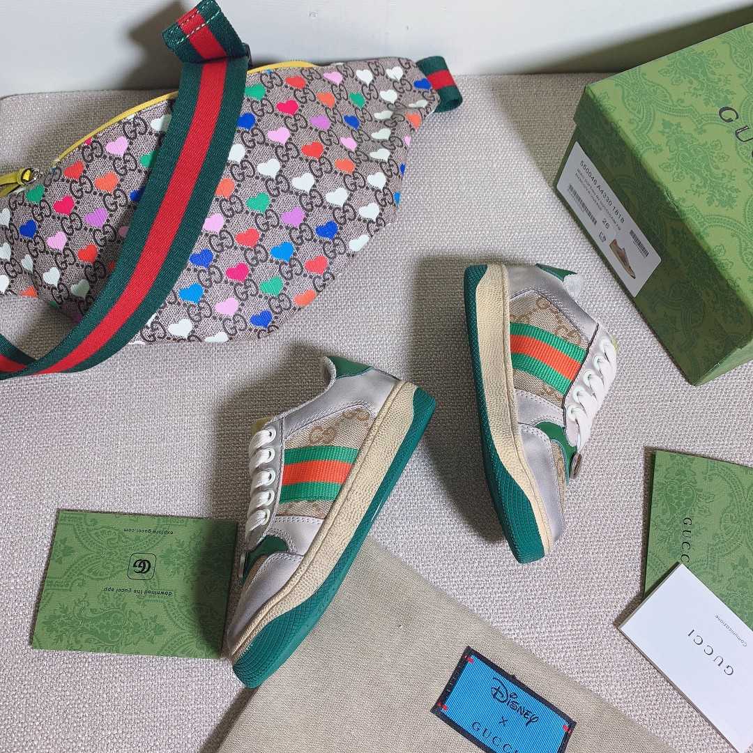 Gucci  Kids Screener Trainer With Web - DopestKickz
