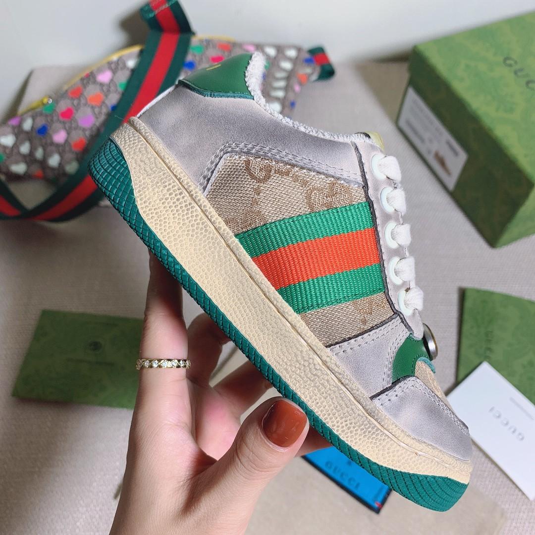 Gucci  Kids Screener Trainer With Web - DopestKickz