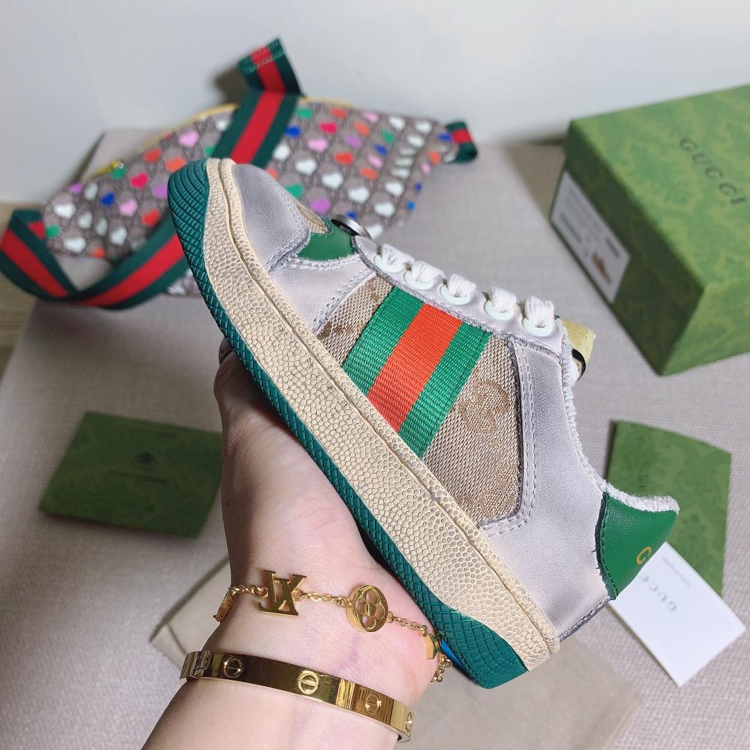 Gucci  Kids Screener Trainer With Web - DopestKickz