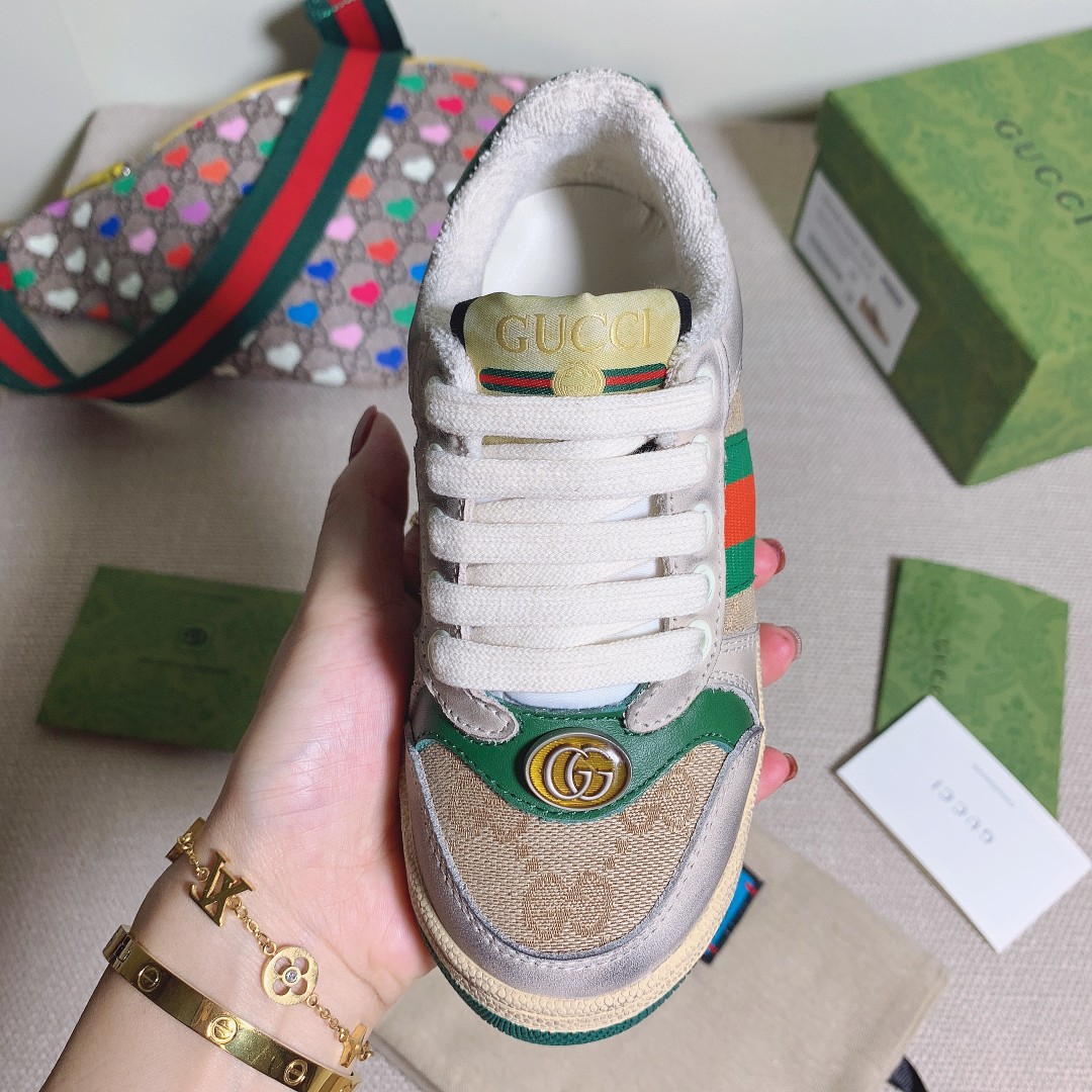 Gucci  Kids Screener Trainer With Web - DopestKickz