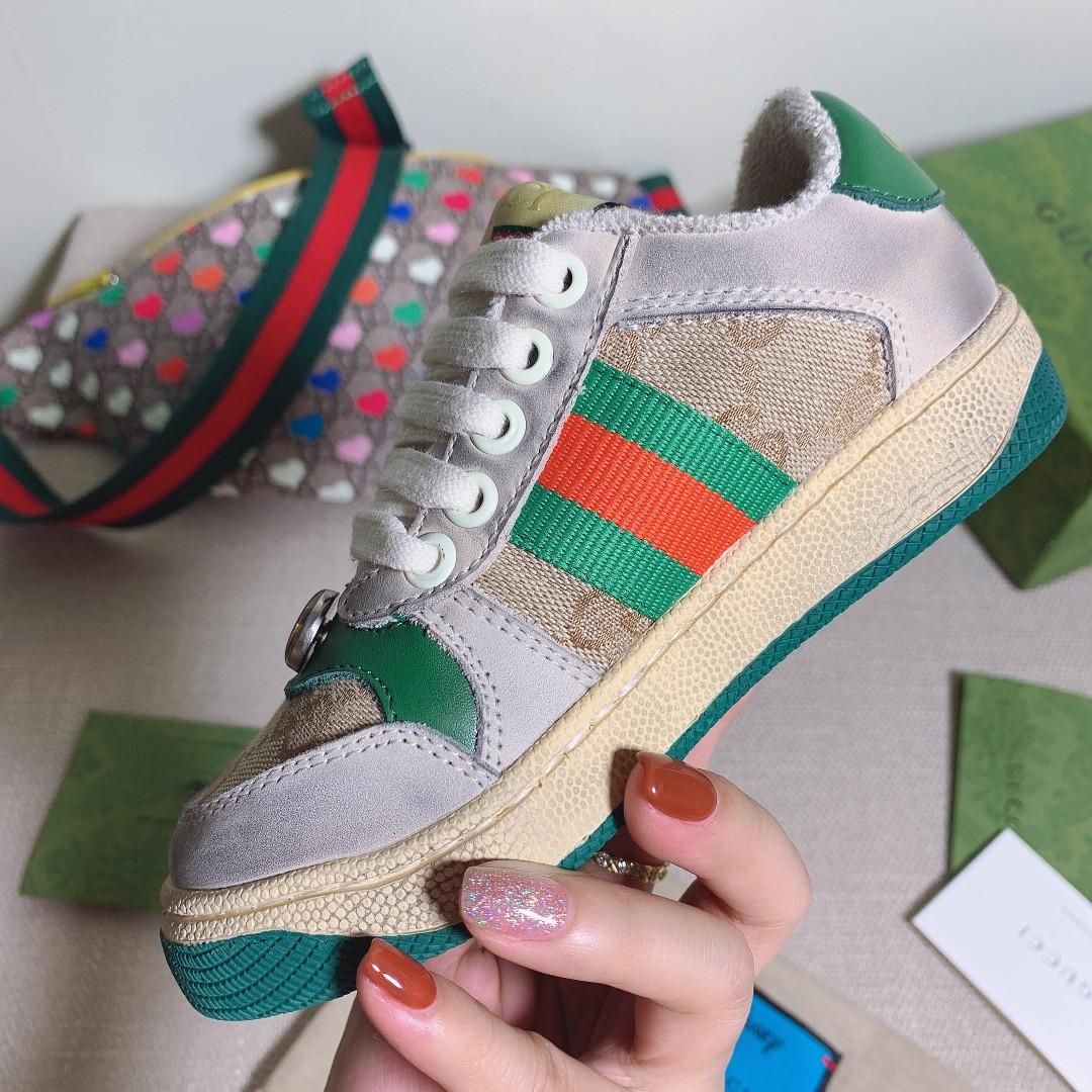 Gucci  Kids Screener Trainer With Web - DopestKickz