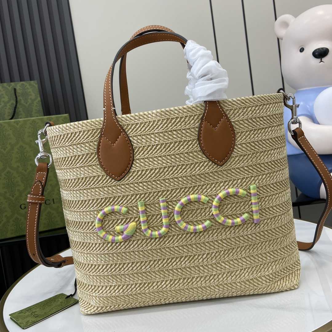 Gucci Small Straw-effect Tote  - DopestKickz