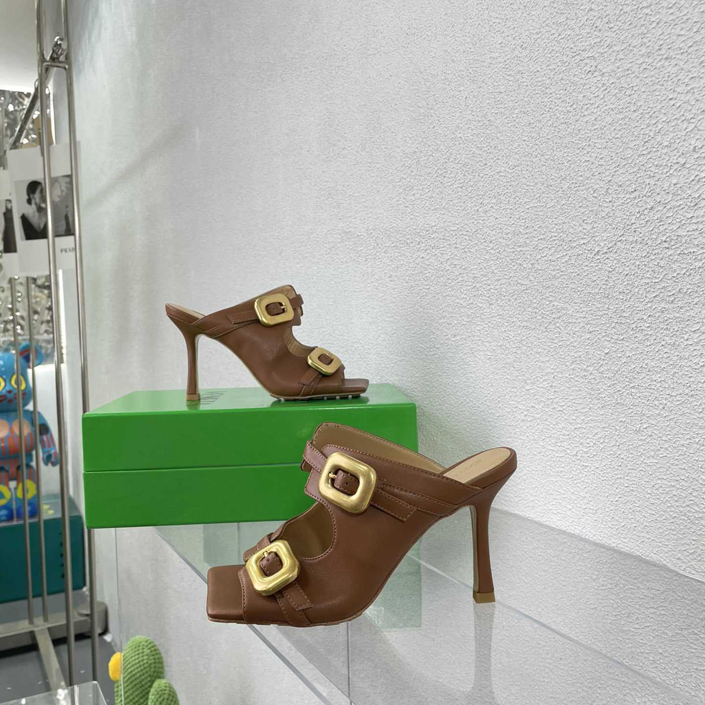 Bottega Veneta Stretch Buckle Mule Sandal - DopestKickz