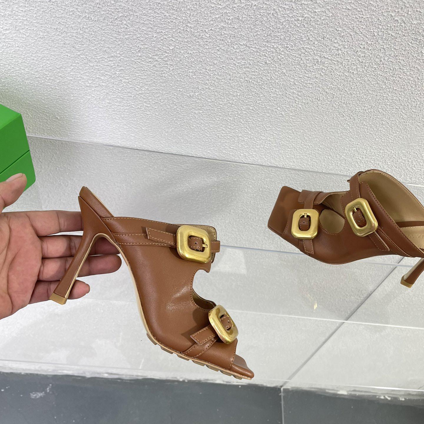 Bottega Veneta Stretch Buckle Mule Sandal - DopestKickz