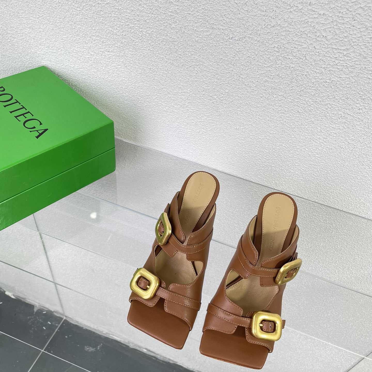 Bottega Veneta Stretch Buckle Mule Sandal - DopestKickz