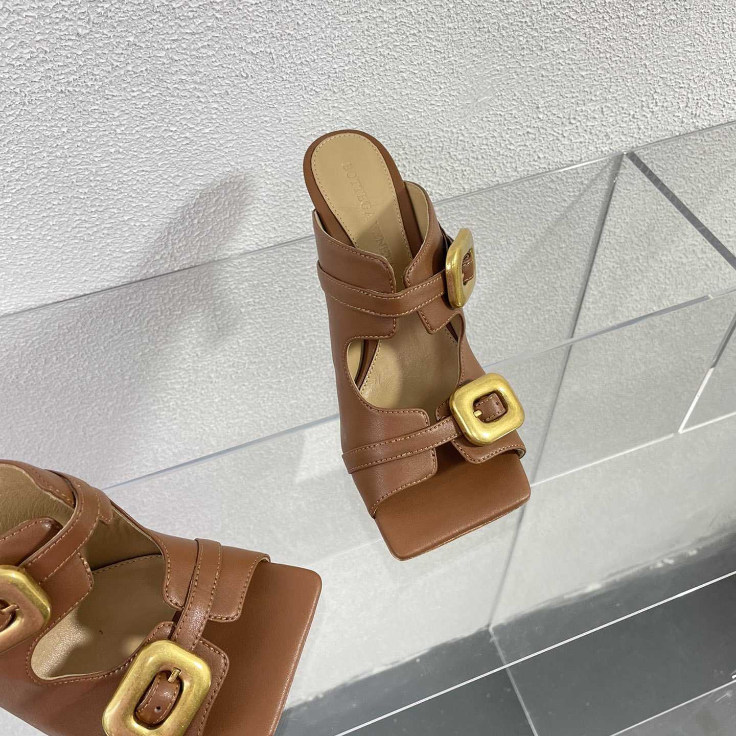 Bottega Veneta Stretch Buckle Mule Sandal - DopestKickz