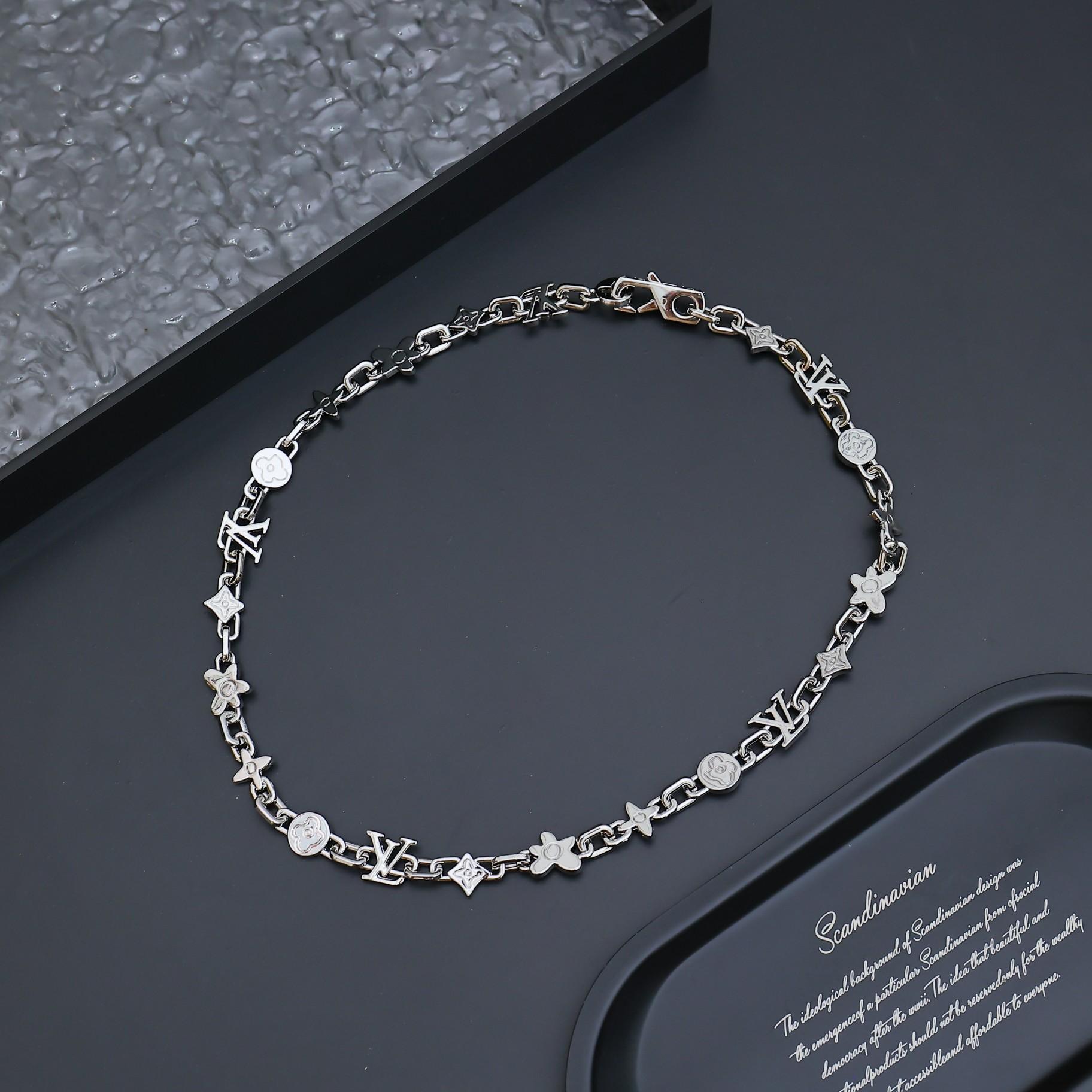 Louis Vuitton Monogram Craggy Necklace   M01880 - DopestKickz