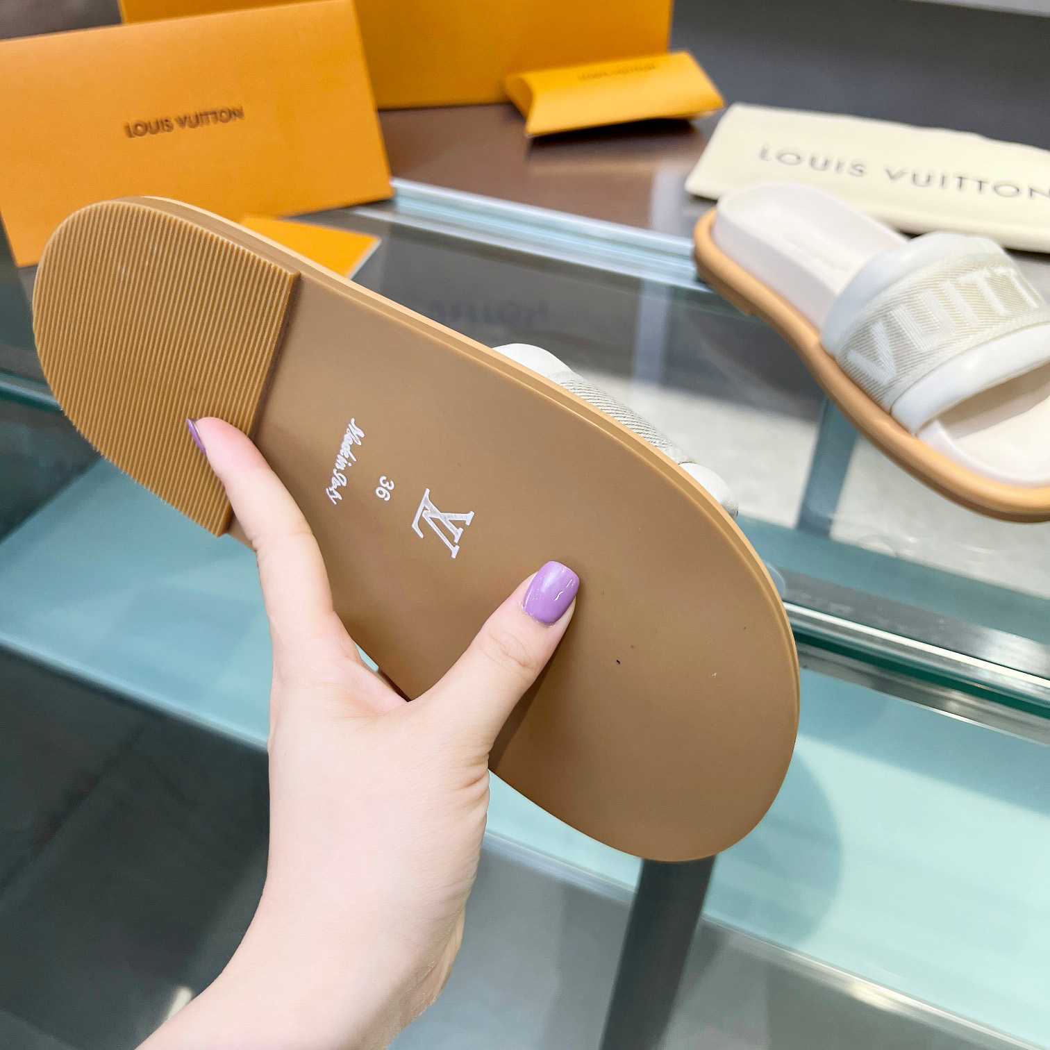 Louis Vuitton LV Bliss Comfort Mule   1ACTIR - DopestKickz