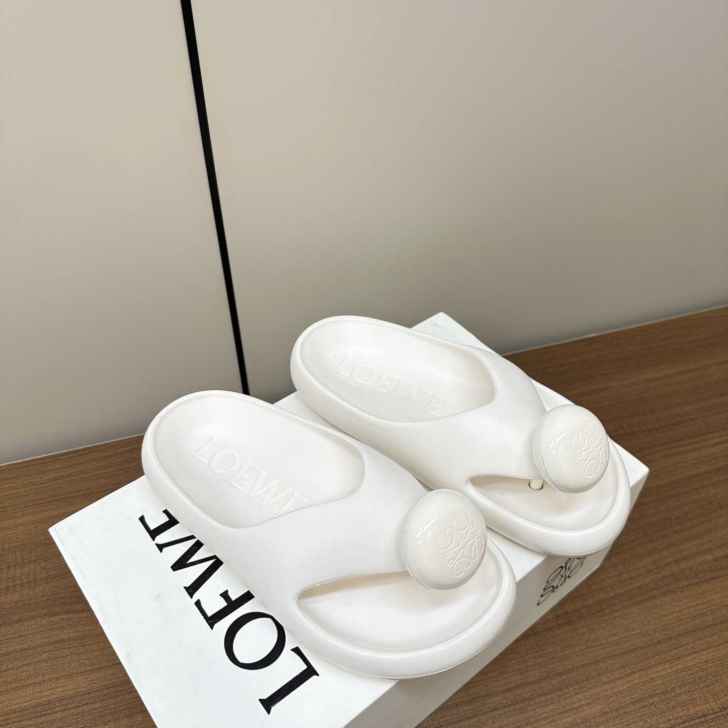 Loewe Paula's Ibiza Bubble Rubber Thong Sandals - DopestKickz