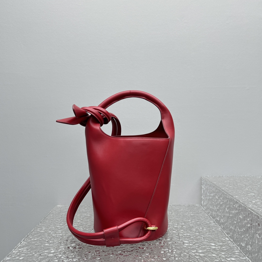 Jacquemus Le petit Tourni Mini Knotted Bucket Bag - DopestKickz