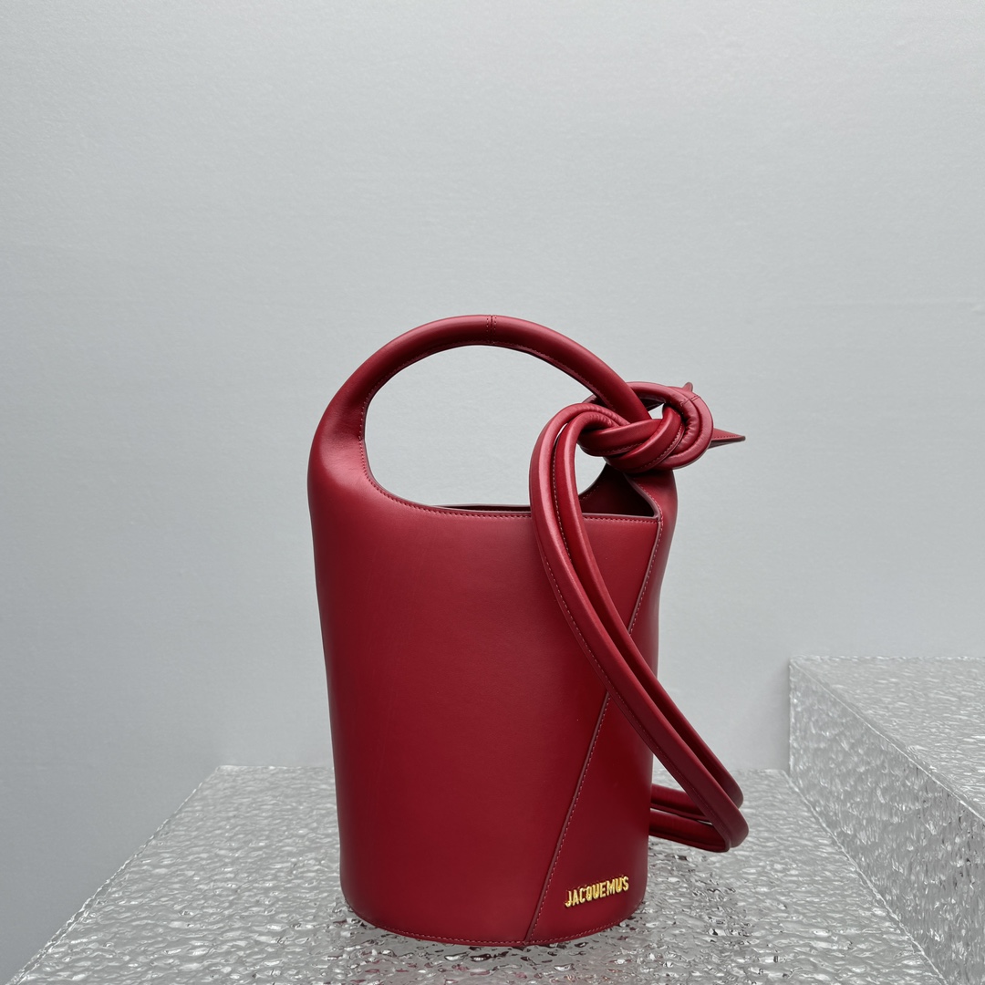 Jacquemus Le petit Tourni Mini Knotted Bucket Bag - DopestKickz