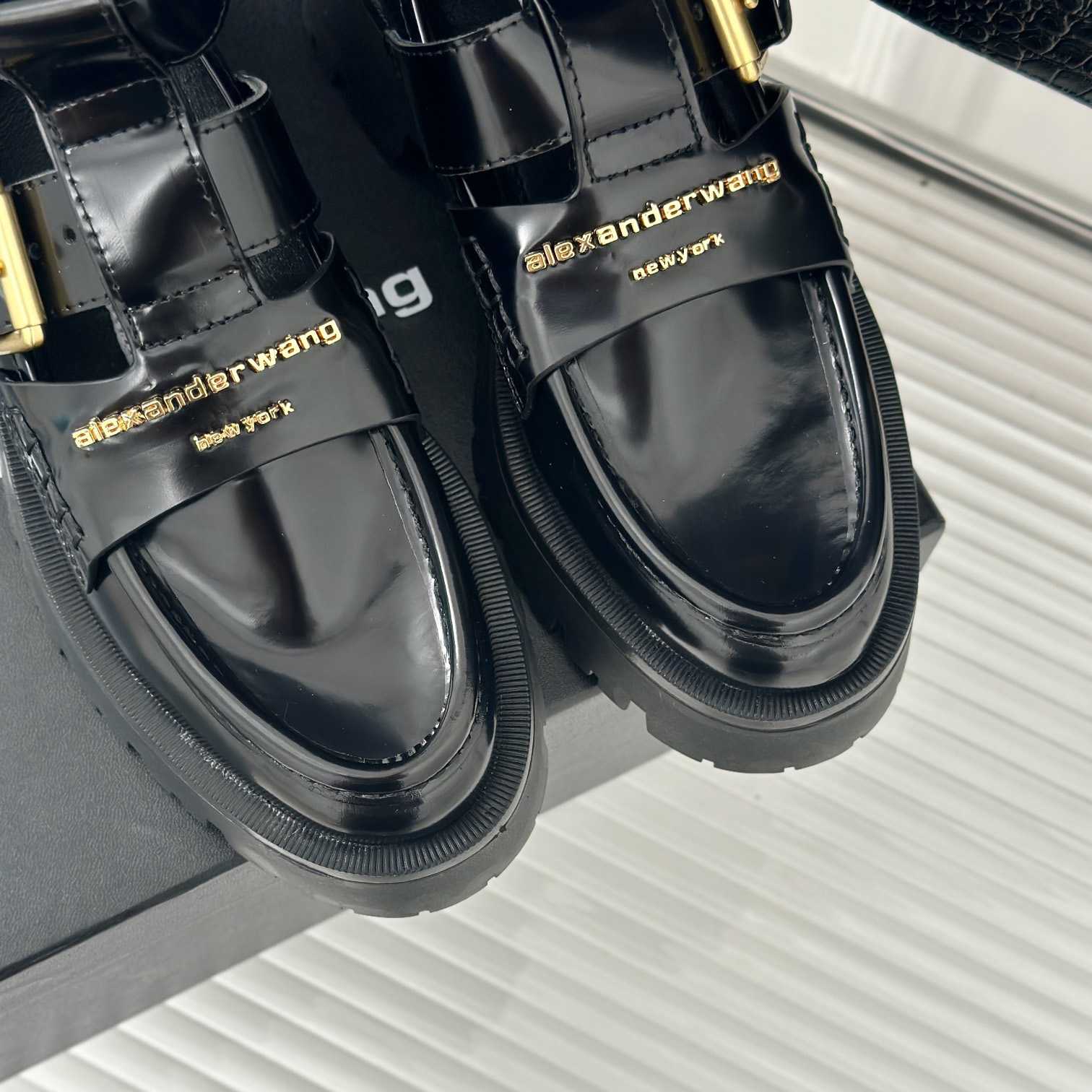 Alexander Wang Women's Carter Lug Ankle Strap Boot - DopestKickz