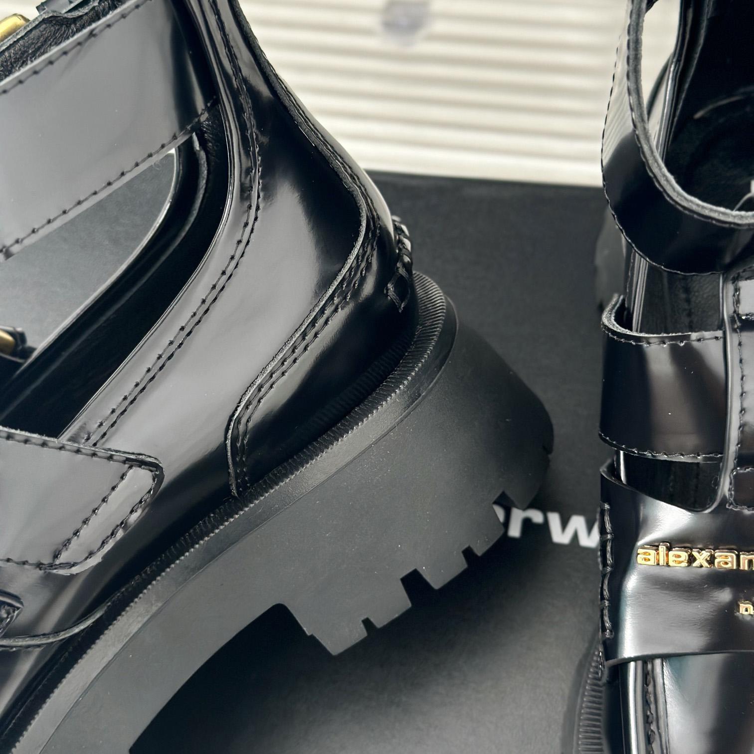 Alexander Wang Women's Carter Lug Ankle Strap Boot - DopestKickz