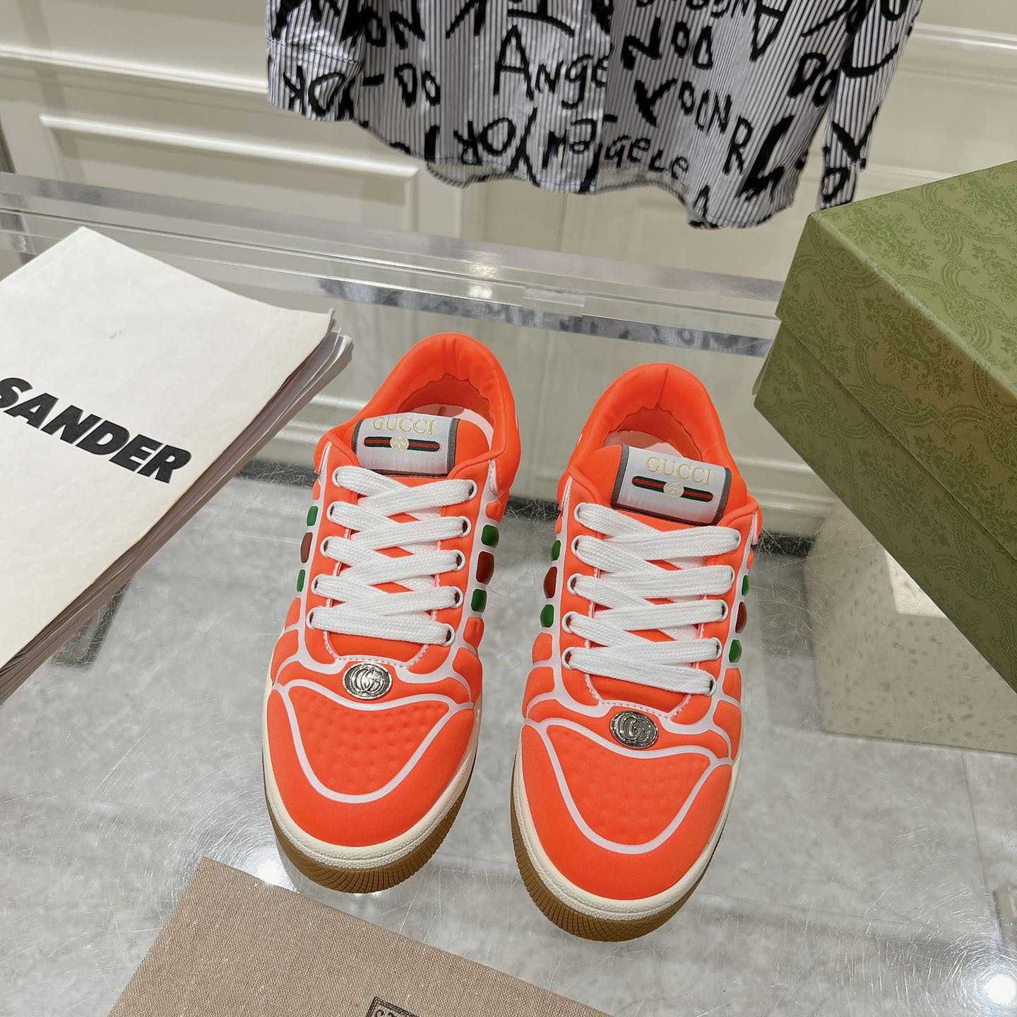 Gucci Screener Sneaker With Web - DopestKickz