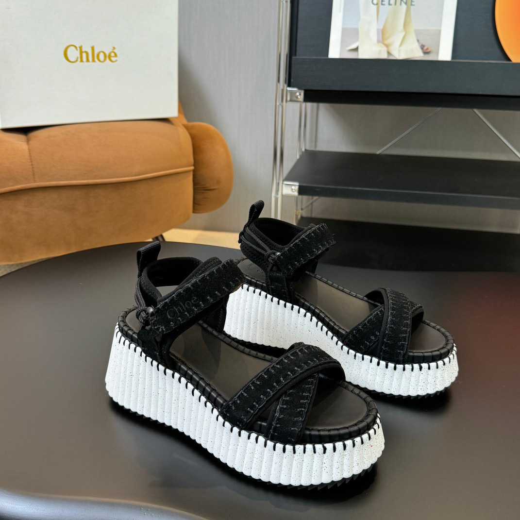 Chloe Nama Wedge Sandal - DopestKickz