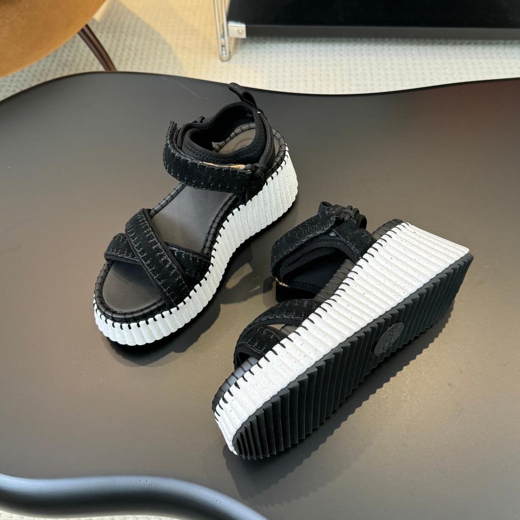 Chloe Nama Wedge Sandal - DopestKickz