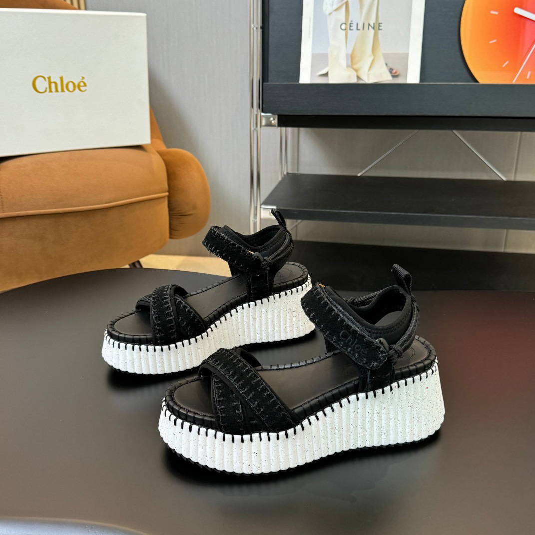 Chloe Nama Wedge Sandal - DopestKickz