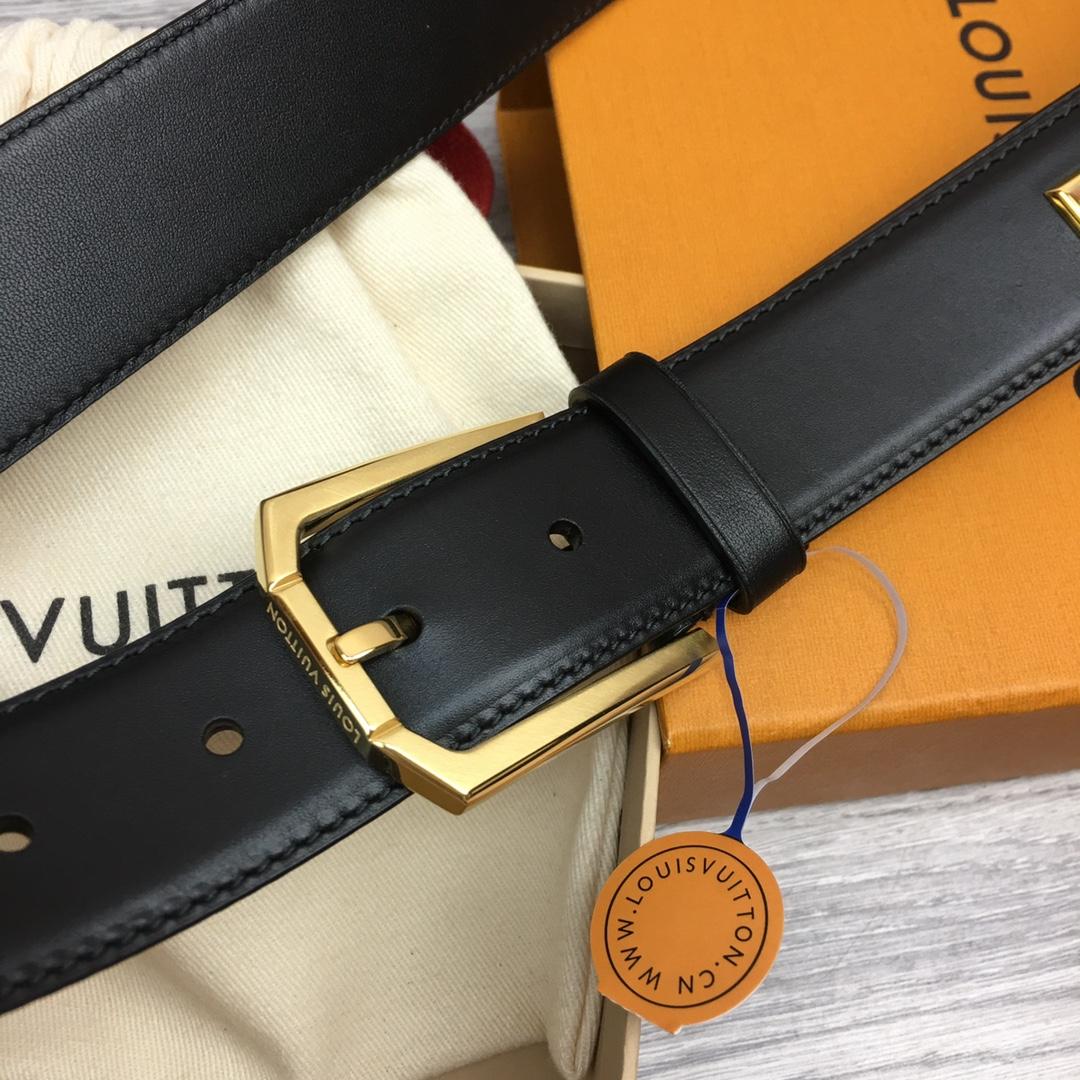 Louis Vuitton 35mm Leather Belt - DopestKickz