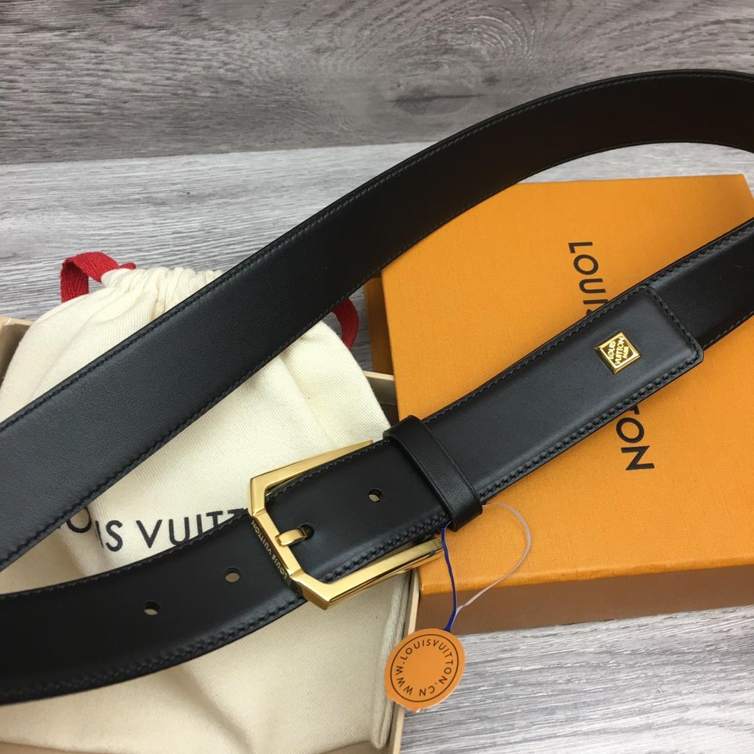 Louis Vuitton 35mm Leather Belt - DopestKickz