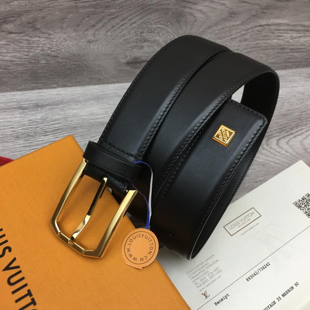 Louis Vuitton 35mm Leather Belt - DopestKickz