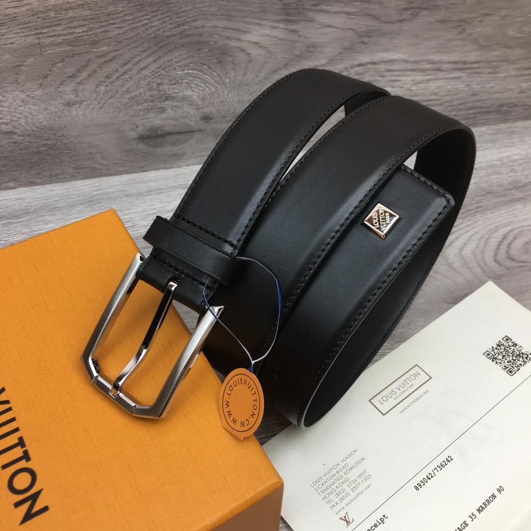 Louis Vuitton 35mm Leather Belt - DopestKickz