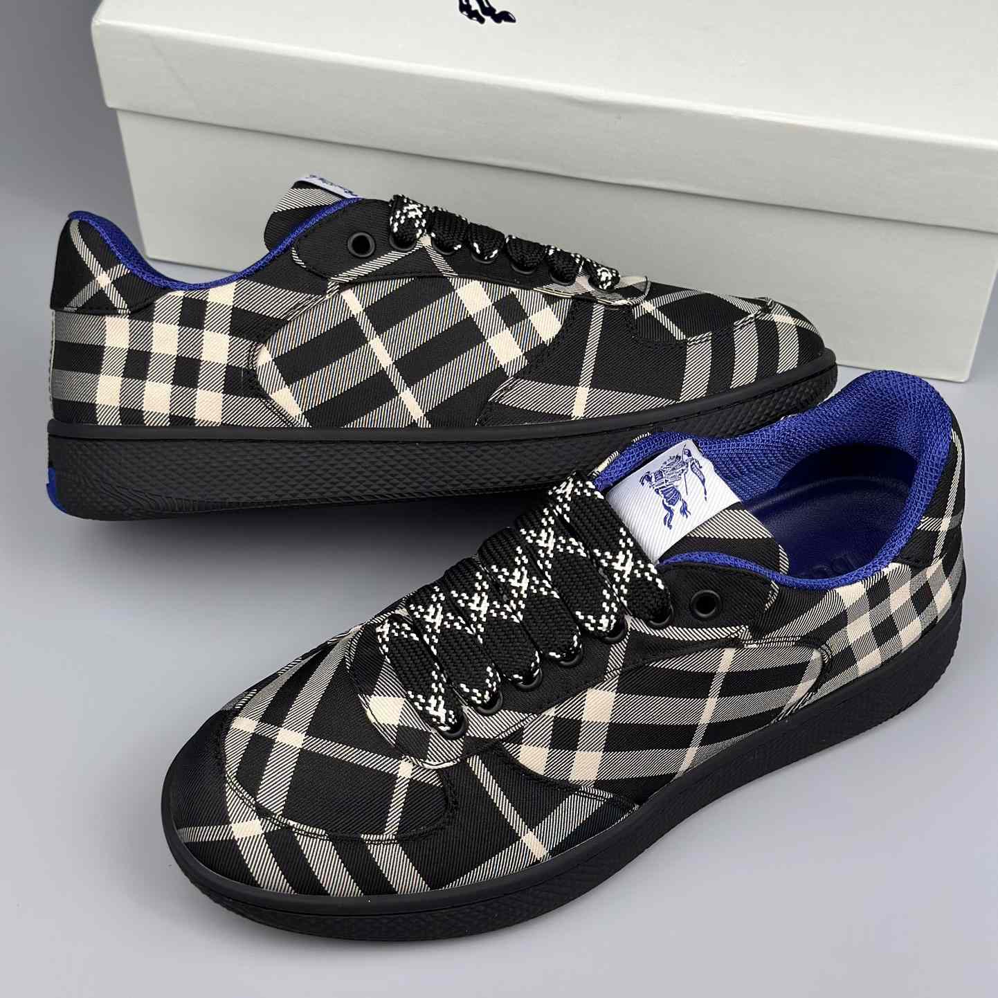 Burberry Check Terrace Sneakers - DopestKickz