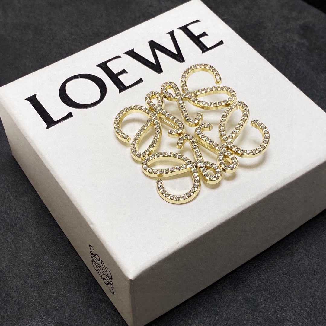 Loewe Anagram Brooch - DopestKickz